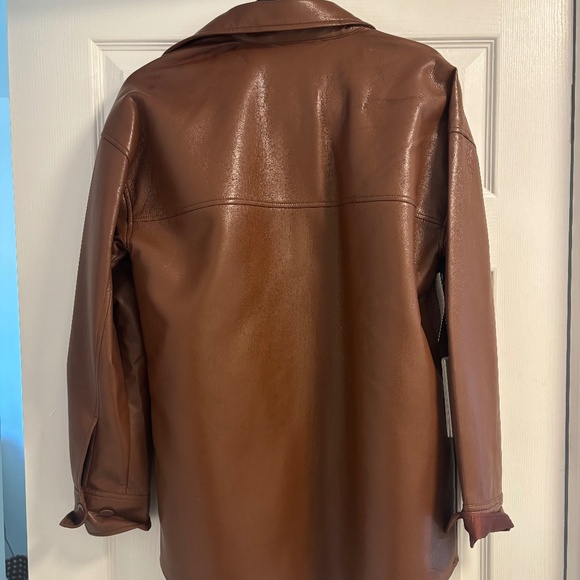 NWT Aritzia Babaton Pelli Vegan Leather Jacket - Size XS - Picture 4 of 4